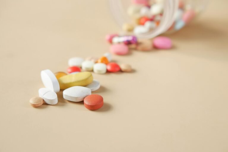 Close up of Colorful Pills