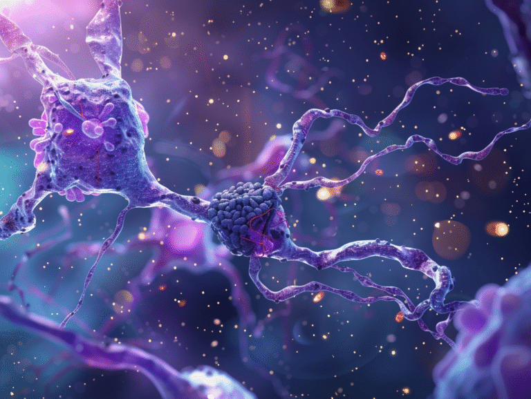 image of calcium overload damaging mitochondria inside dopamine neurons