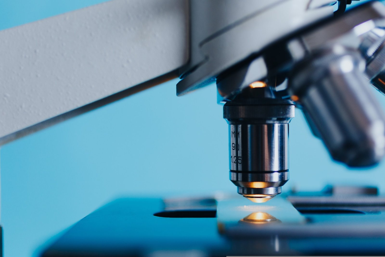 Closer view of Microscope